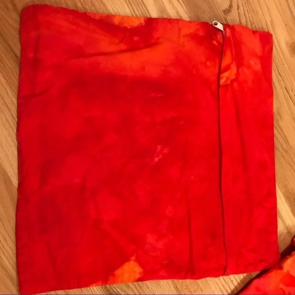 Pair of tie dye pillow covers immersion dye 15